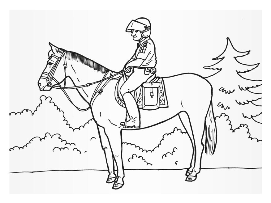 Police Colouring Book MFP A5