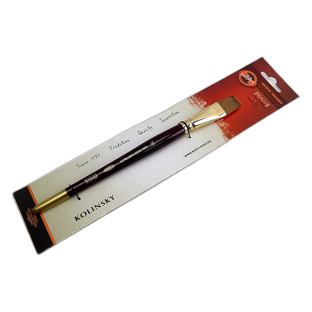 Koh-i-Noor Kolinsky Sable Flat Brush 9936 Size 10
