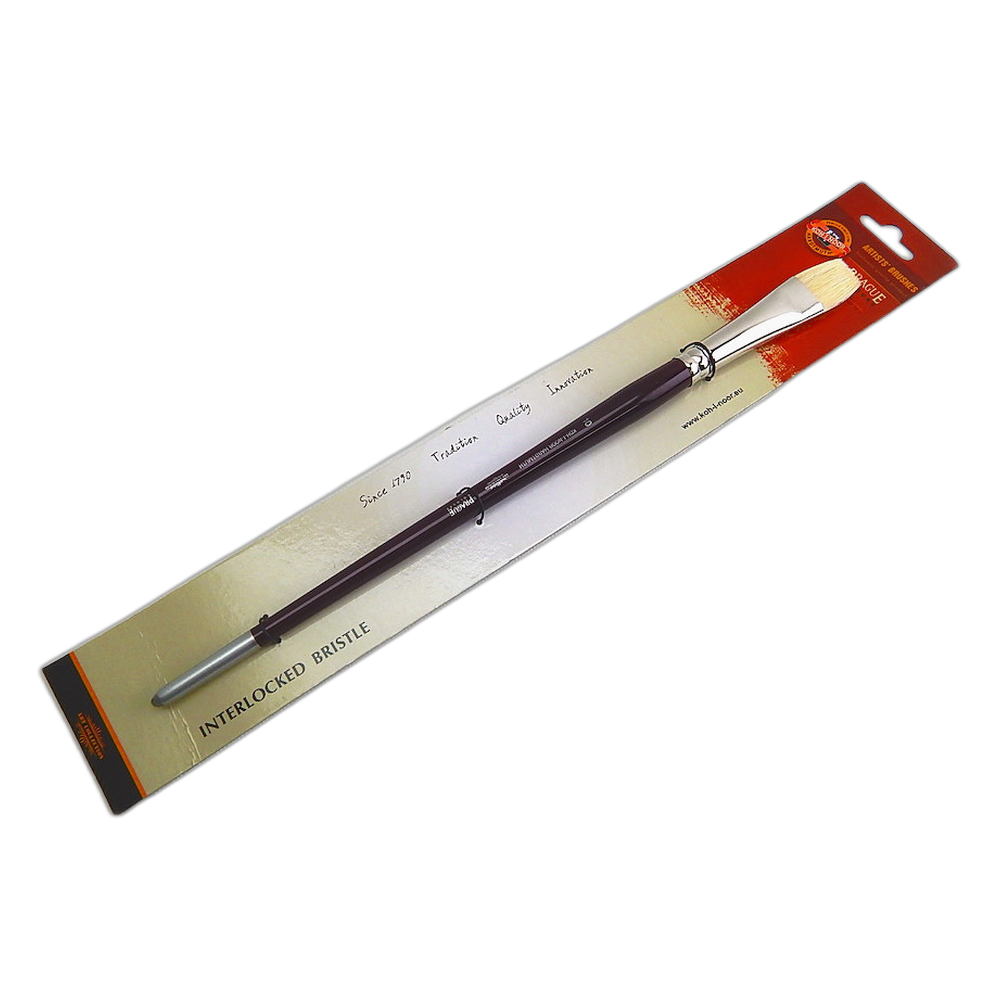 Koh-i-Noor Hog Bristle Long Flat Bright Brush 9936 Size 10