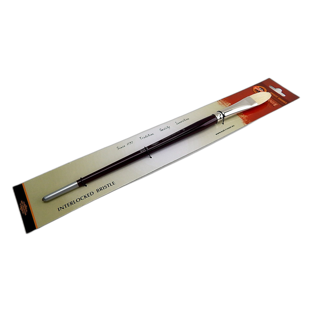 Koh-i-Noor Hog Bristle Oval Filbert Brush 9936 Size 10