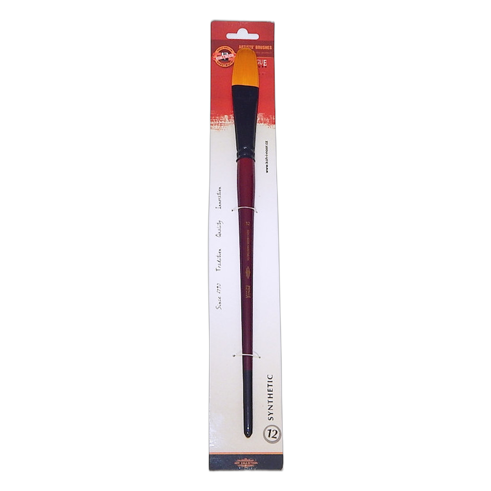 Koh-i-Noor Synthetic Artist Oval Filbert Brush 9936 Size 12