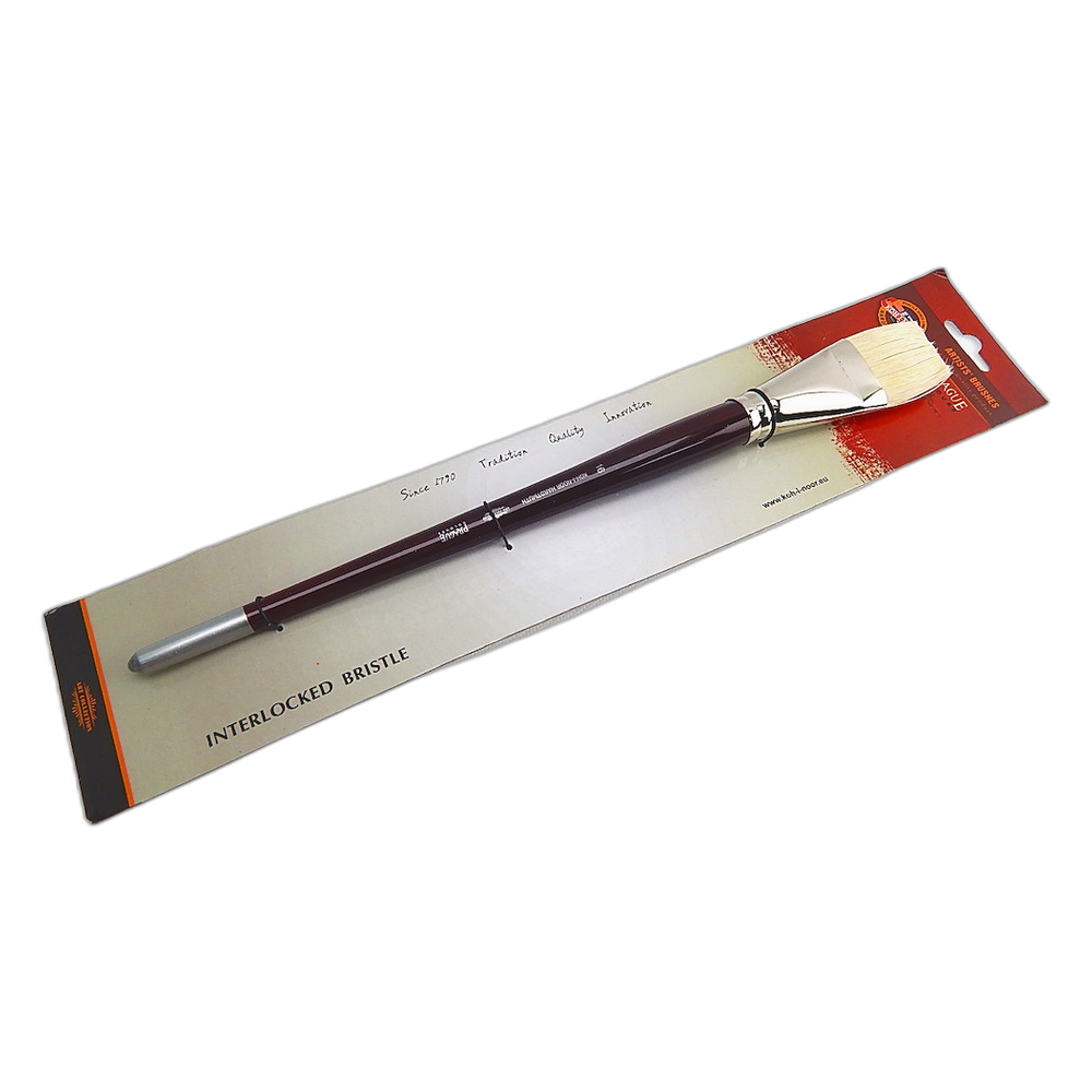 Koh-i-Noor Hog Bristle Long Flat Bright Brush 9936 Size 16