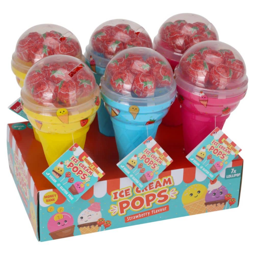 Lollipops in a Cone with Money Box – For Our Schoolgirl