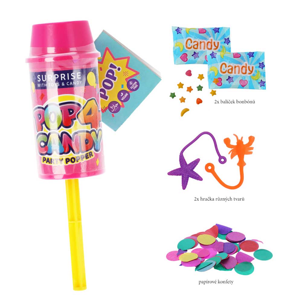 Party Popper with Toys and Sweets, 10 g