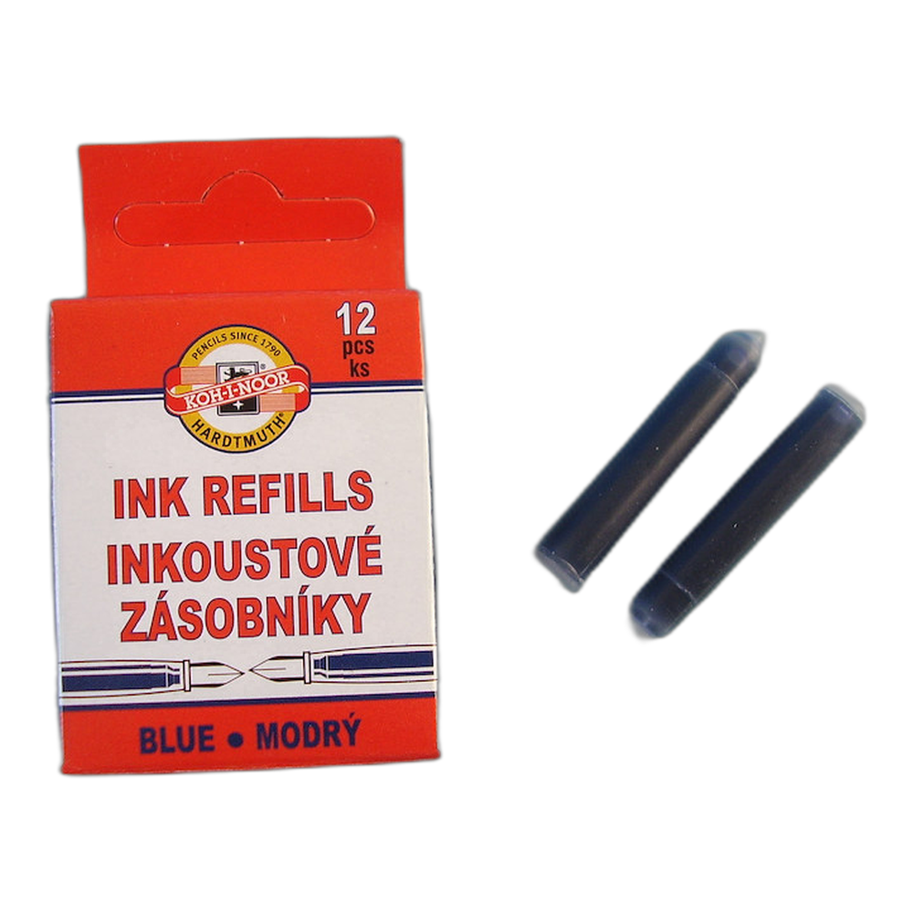 Koh-i-Noor Ink Cartridges Blue Pack of 12