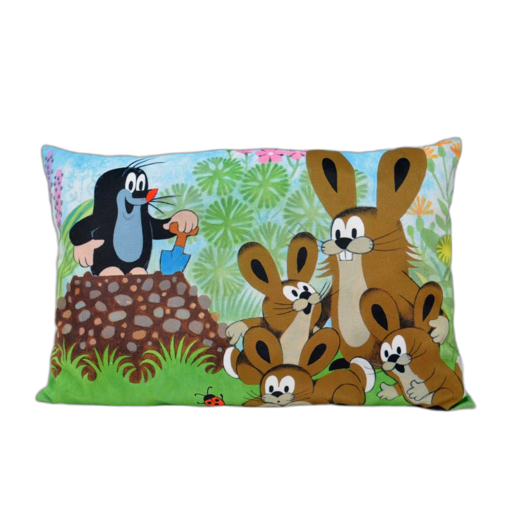 Little Mole pillow 45×30 cm, hares