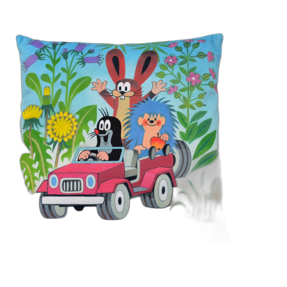 Little Mole pillow 30×30 cm, jeep