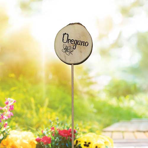 Wooden Herb Garden Marker – Oregano