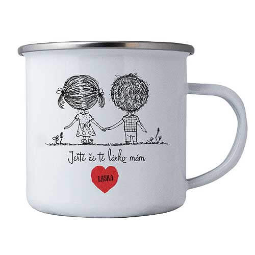 Enamel Mug in Gift Box, I'm Glad I Have You