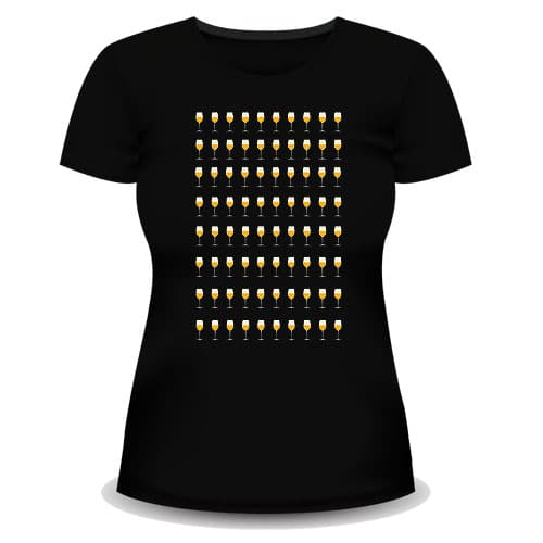 Women's Black 80th Birthday T-Shirt with Glasses