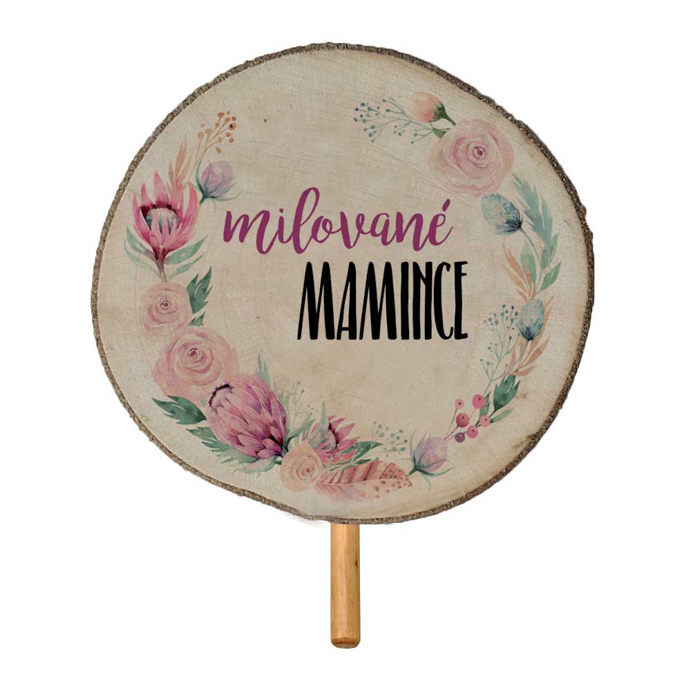 Wooden Plant Stake for a Beloved Mother, 30 cm
