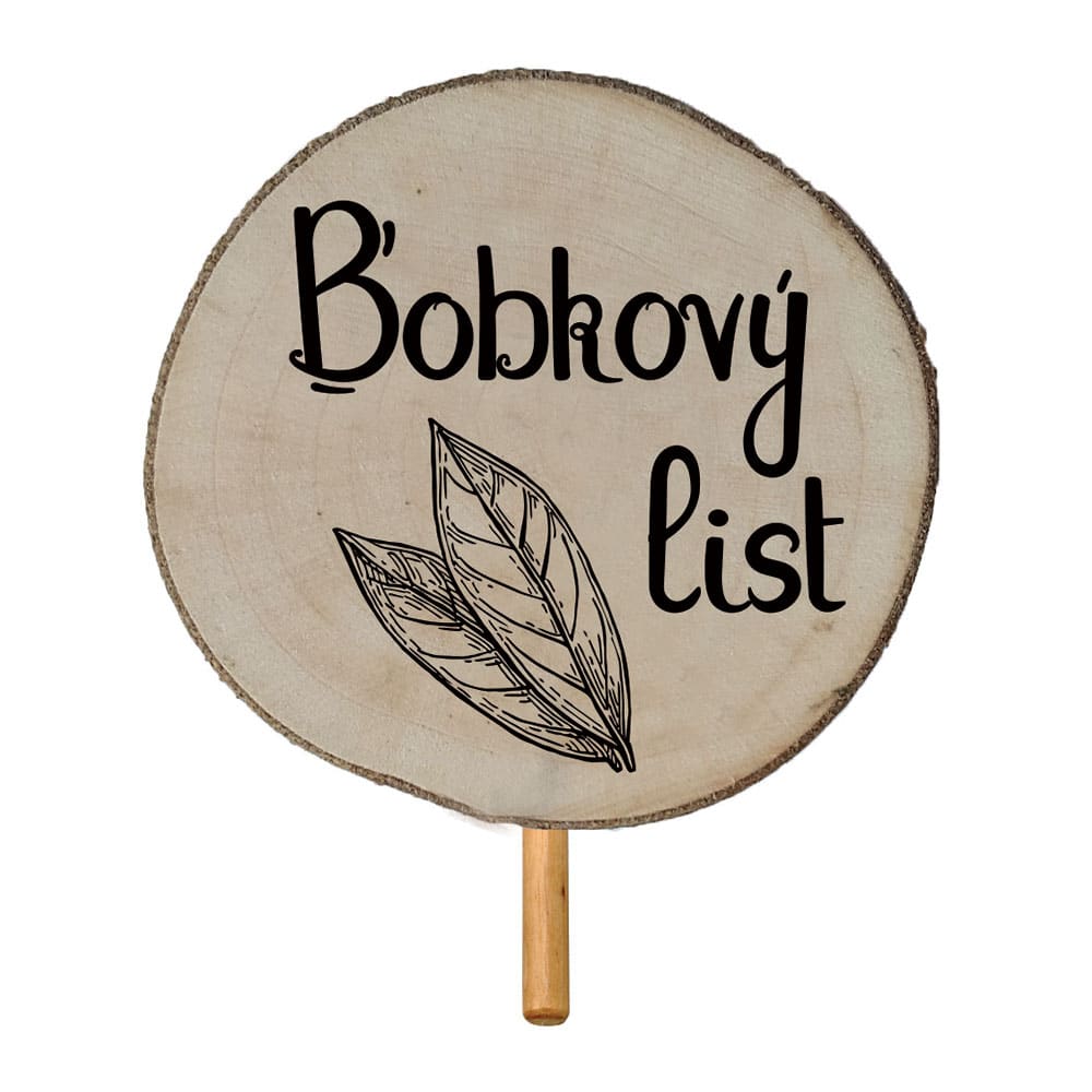Wooden Herb Garden Marker – Bay Leaf