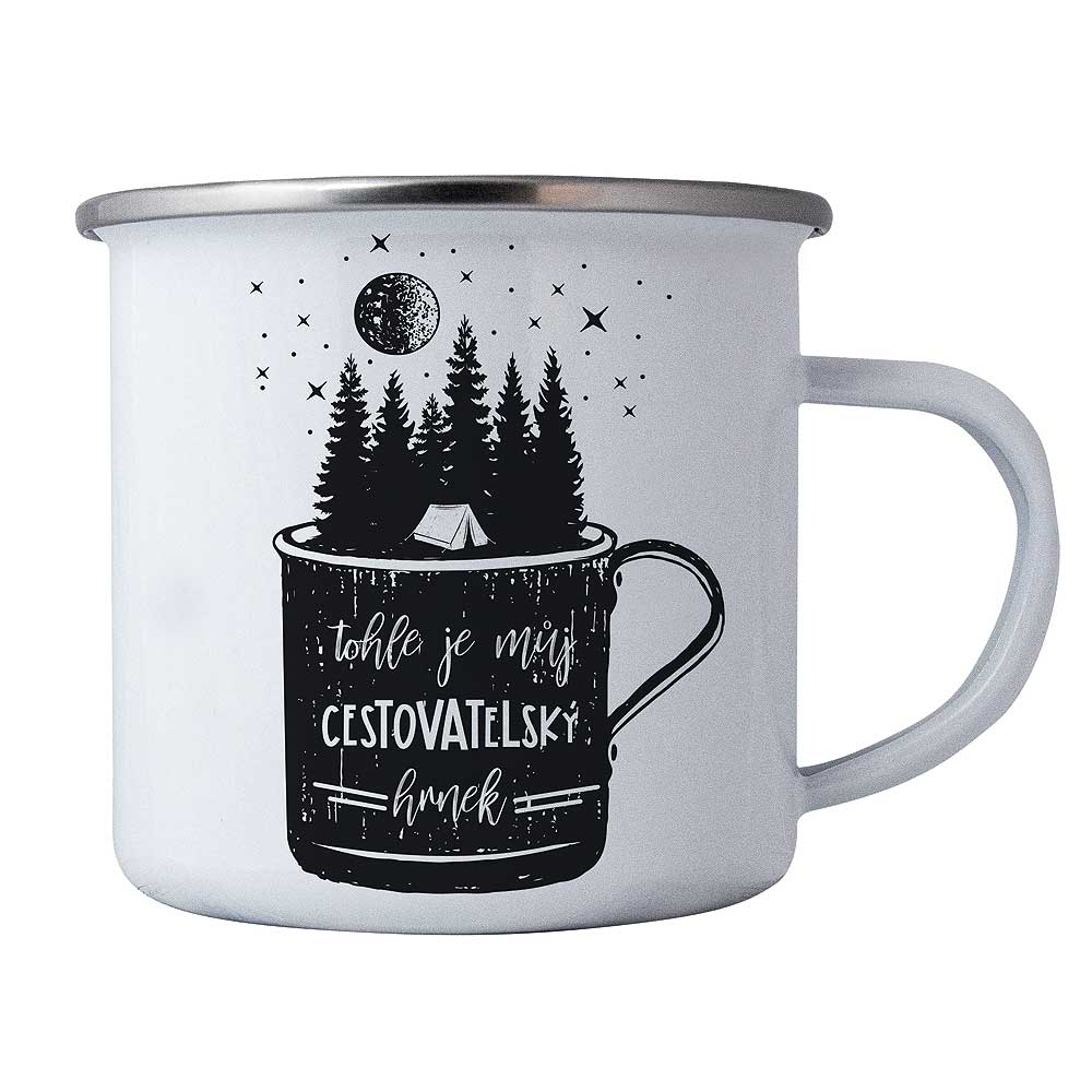 Enamel Mug for Travellers, 350 ml