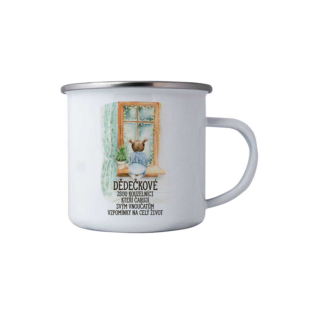Enamel Mug for Grandpa, 350 ml in Gift Box
