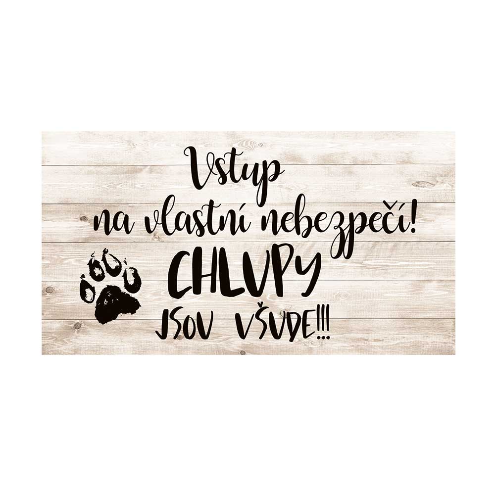 Dog-Lover Wall Picture – Entry at Your Own Risk, Hair Everywhere