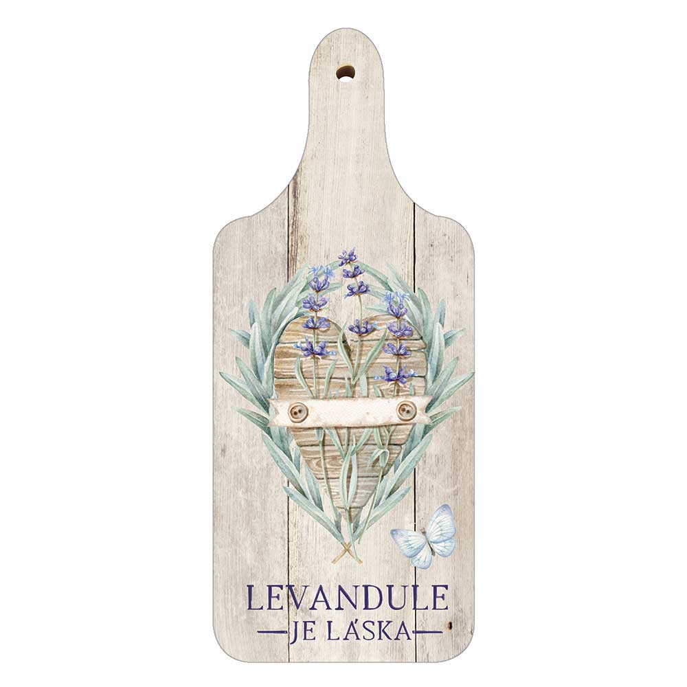 Decorative Wooden Board – Lavender Is Love