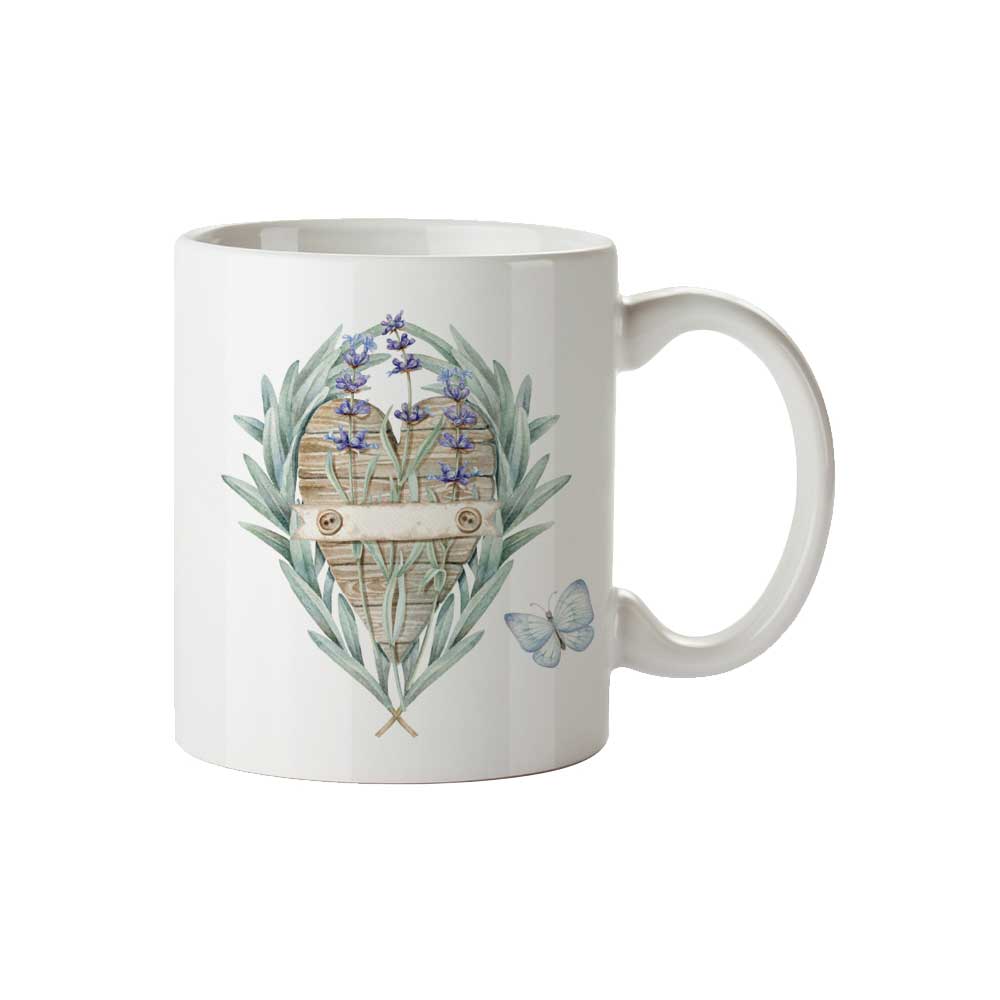 Lavender Ceramic Mug in Gift Box
