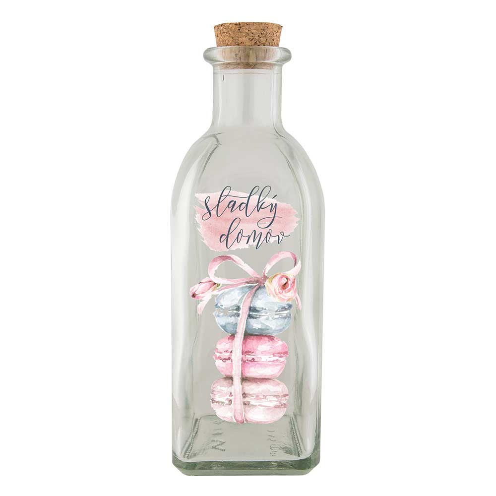 Glass Decorative Bottle - Sweet Home