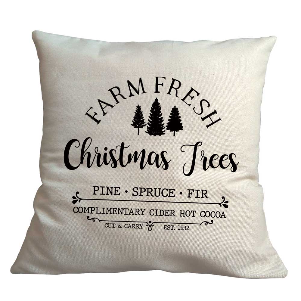 Christmas Tree Cushion Cover, 40 x 40 cm