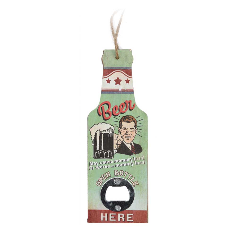 Wooden Bottle Opener – Man with a Pint Glass