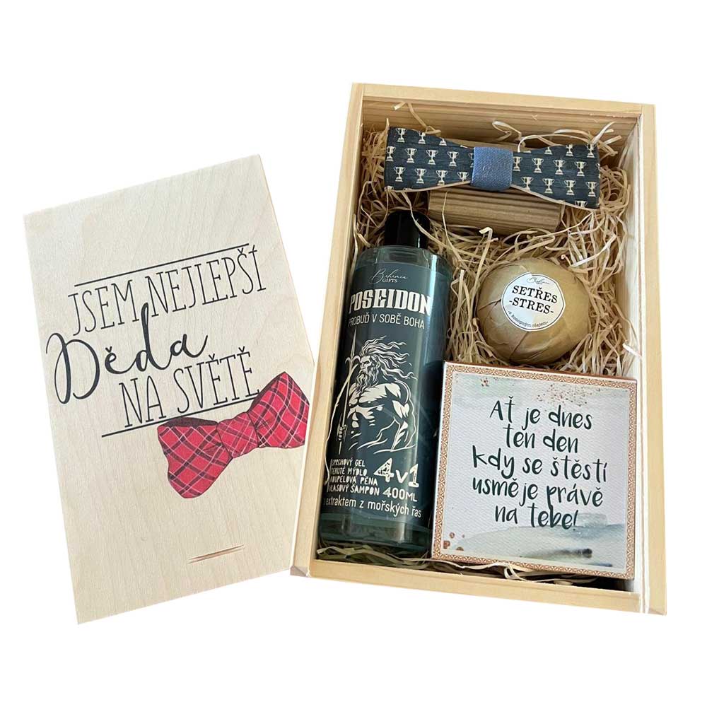 Small Wooden Gift Box – Best Grandpa in the World
