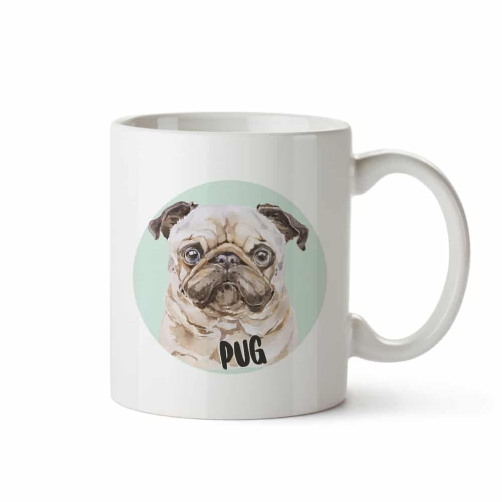 Ceramic Pug Mug 350 ml
