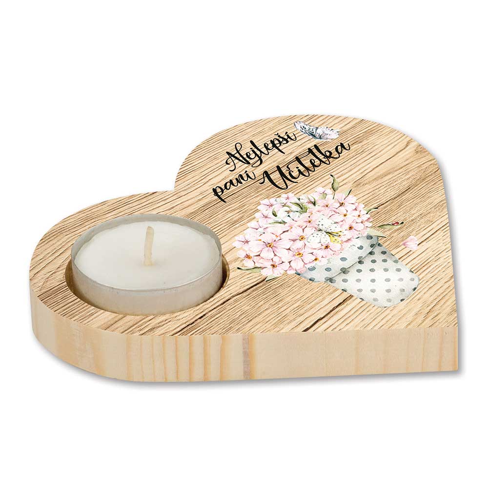 Wooden Decorative Candle Holder – Best Teacher