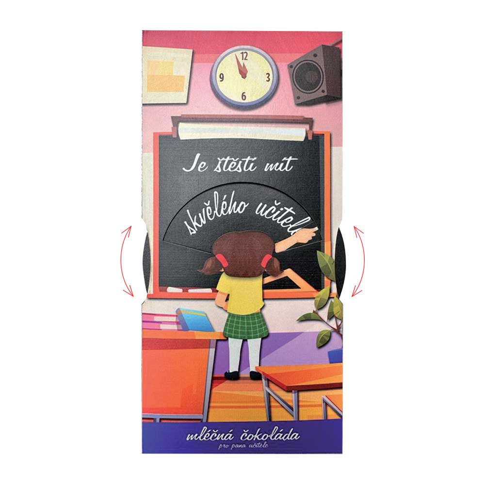 Interactive Milk Chocolate for a Teacher from a Little Girl