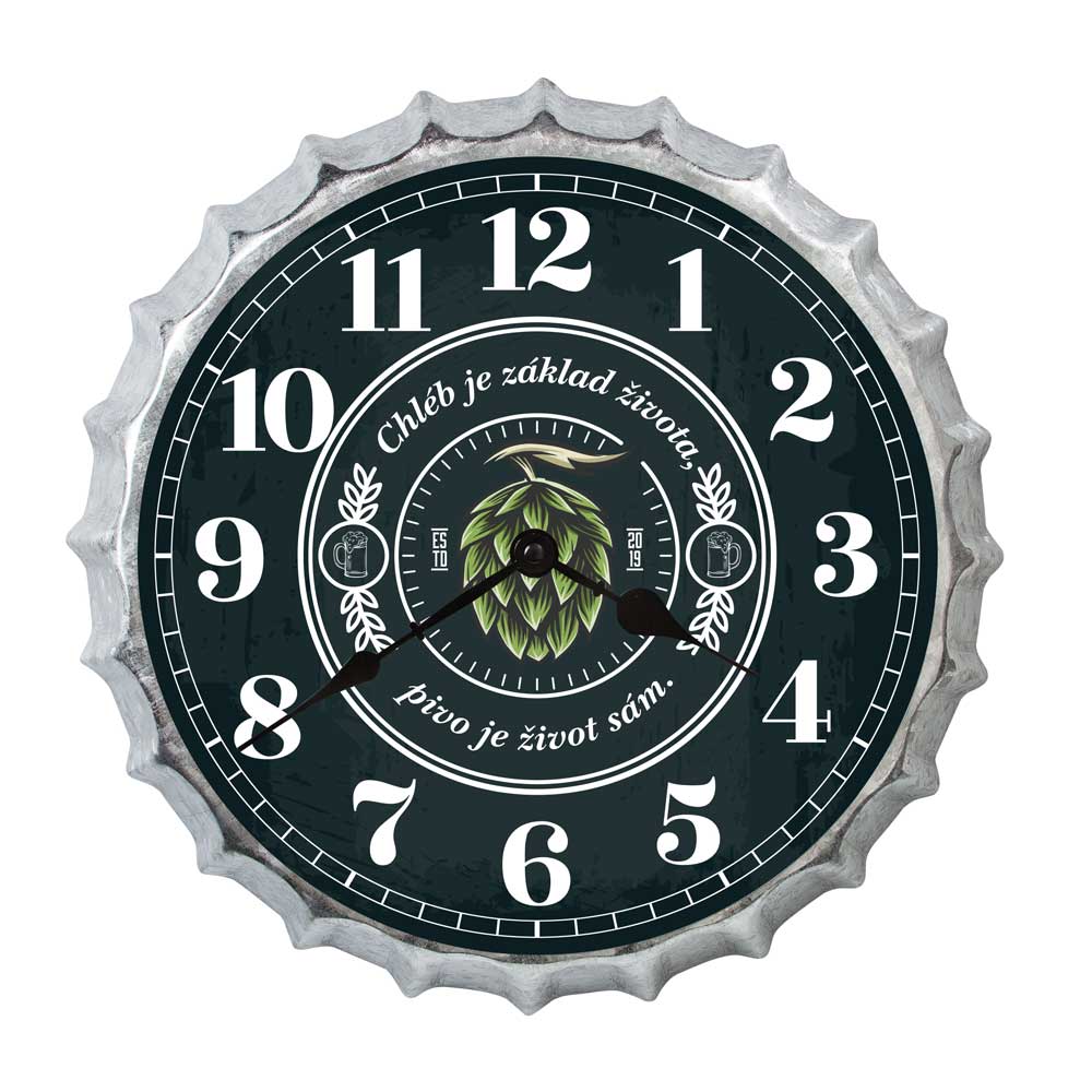 Large Cap-Shaped Wall Clock, 35 cm