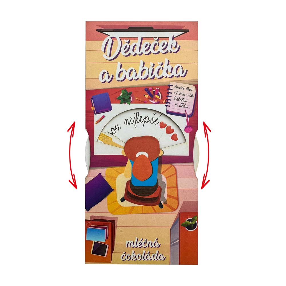 Interactive Milk Chocolate Gift for Grandparents from Granddaughter