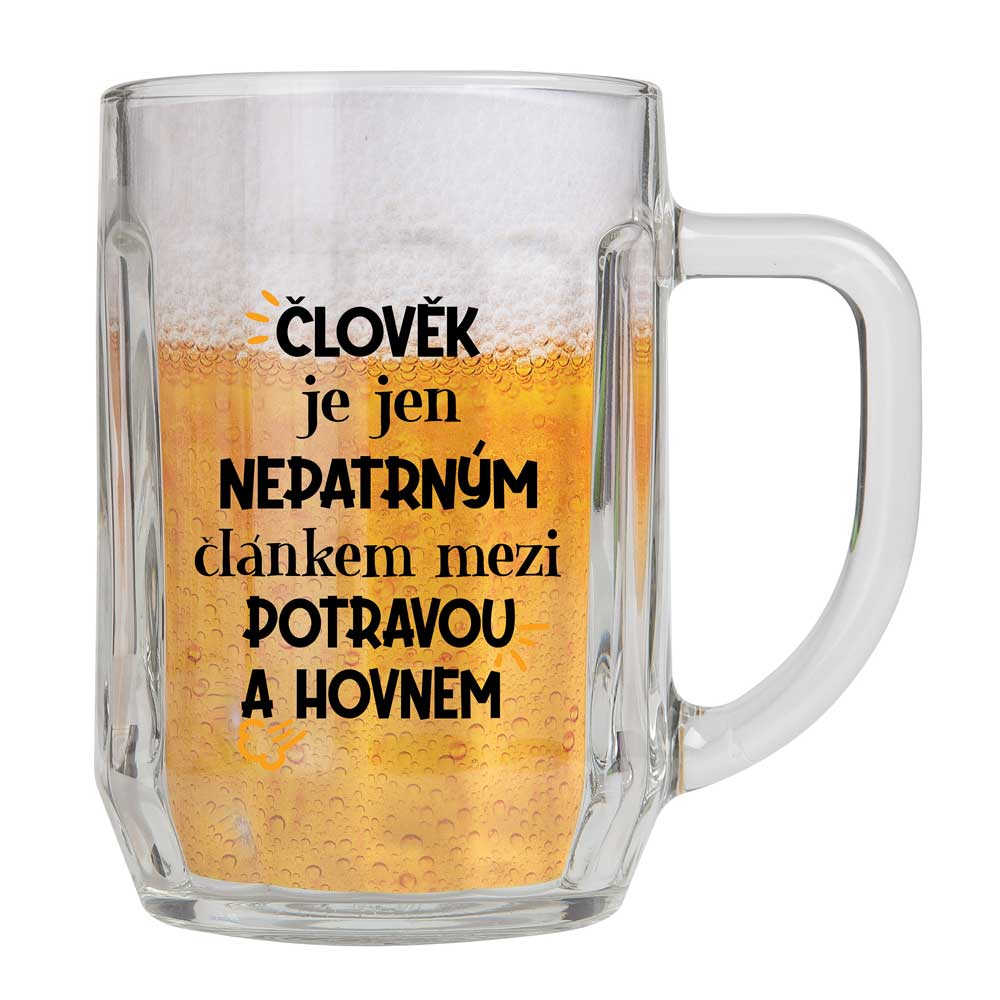 Gift Half-Litre Glass – A Person Is an Insignificant Link