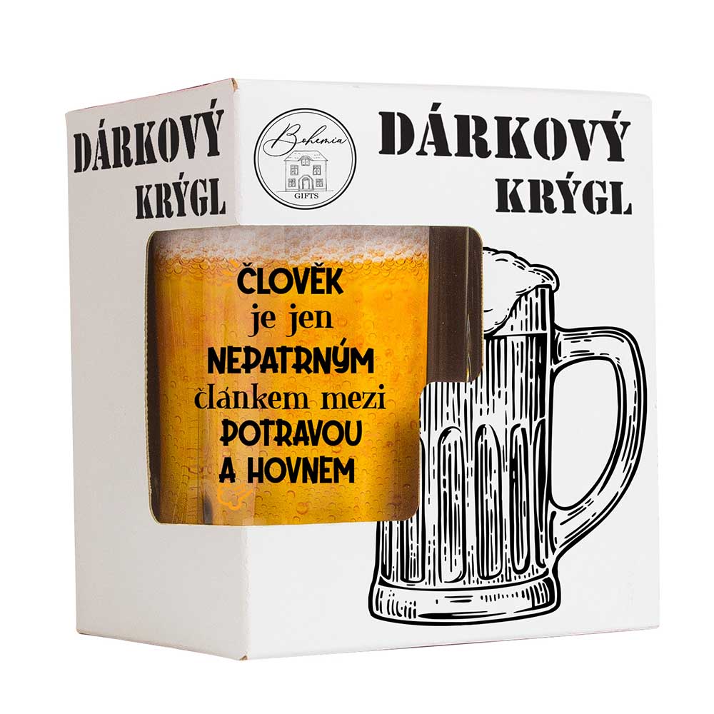 Gift Half-Litre Glass – A Person Is an Insignificant Link