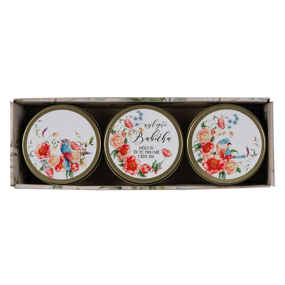 Gift Box of 3 Scented Candles – Best Grandma