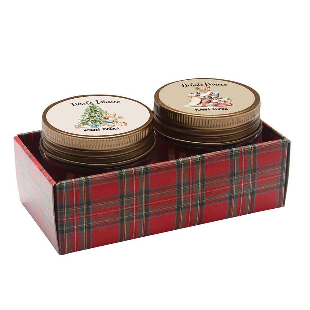 Gift Box of 2 Scented Candles – Rich Christmas
