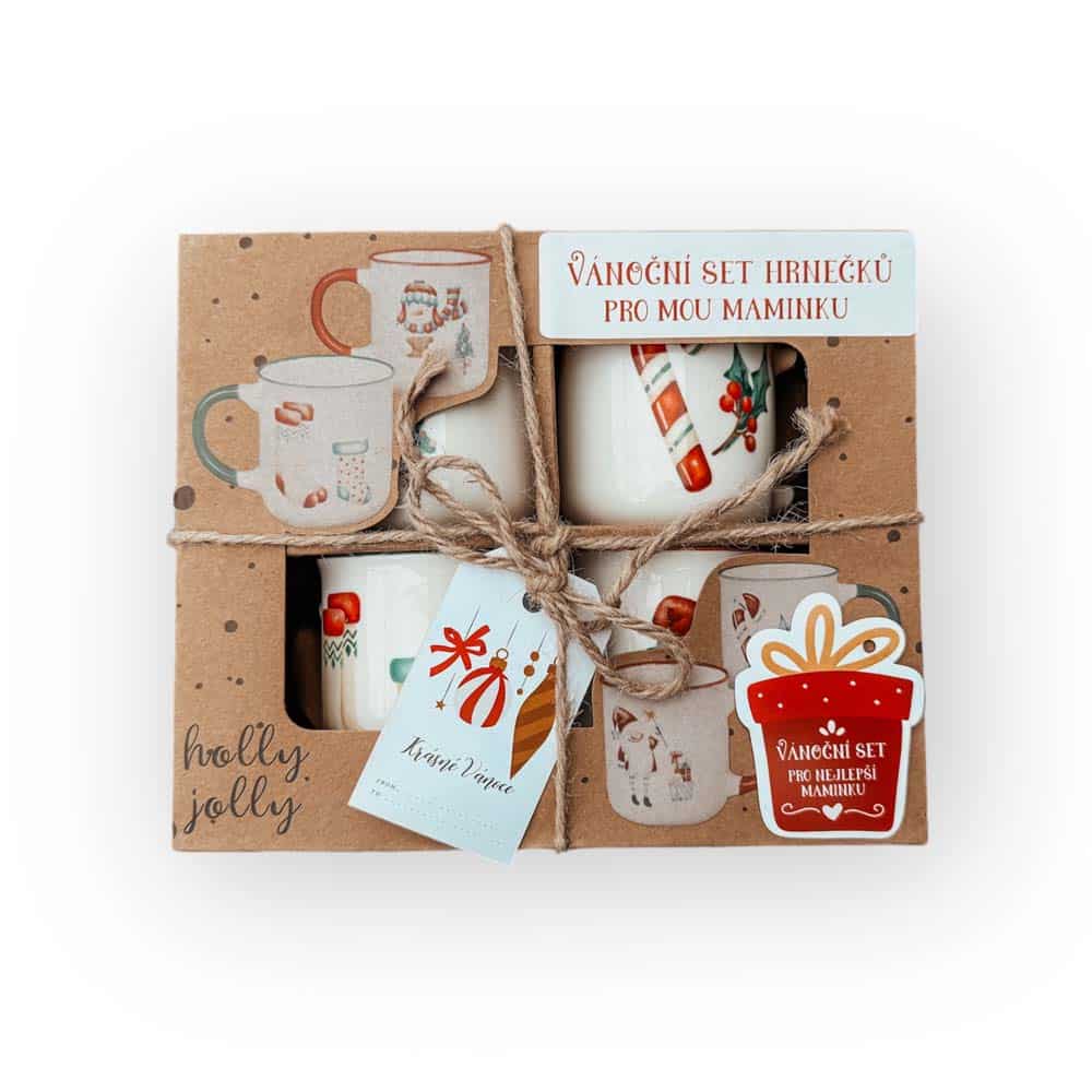 Christmas Mug Set, 4 Pieces – For My Mother