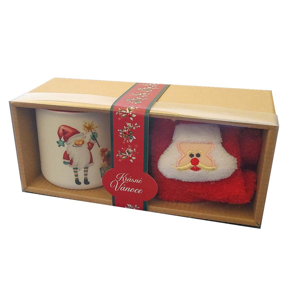 Merry Christmas Gift Set - Mug and Socks