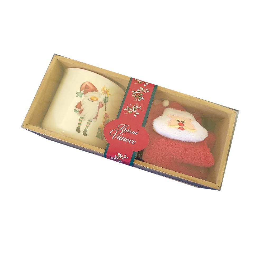 Merry Christmas Gift Set - Mug and Socks