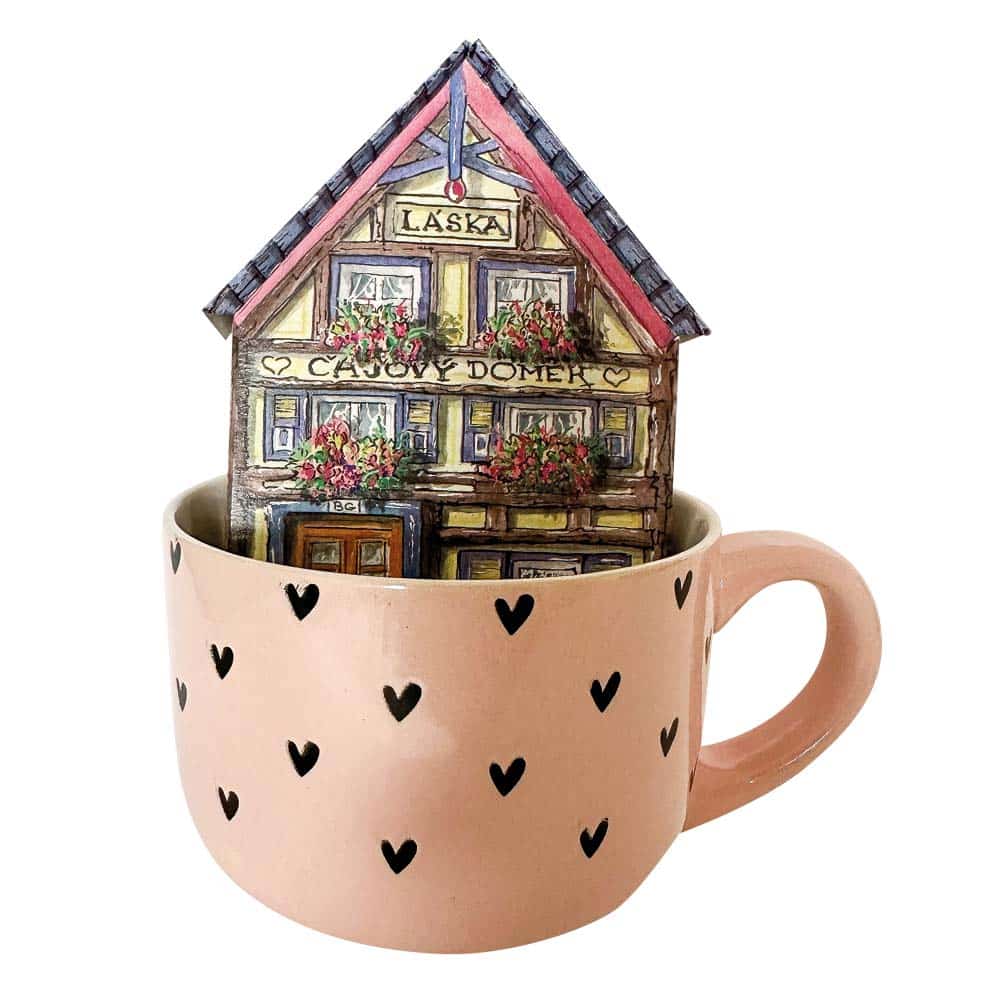 Love Gift Set with 450 ml Mug and Tea House