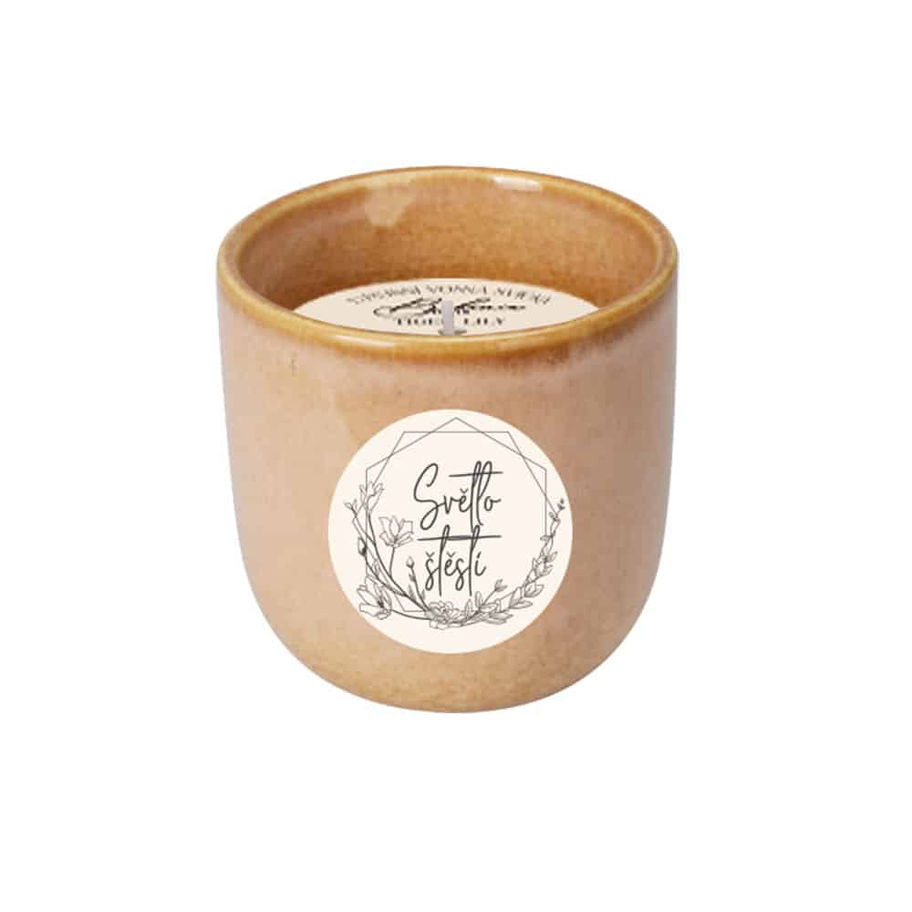 Ceramic Scented Candle 200 g – Light of Happiness