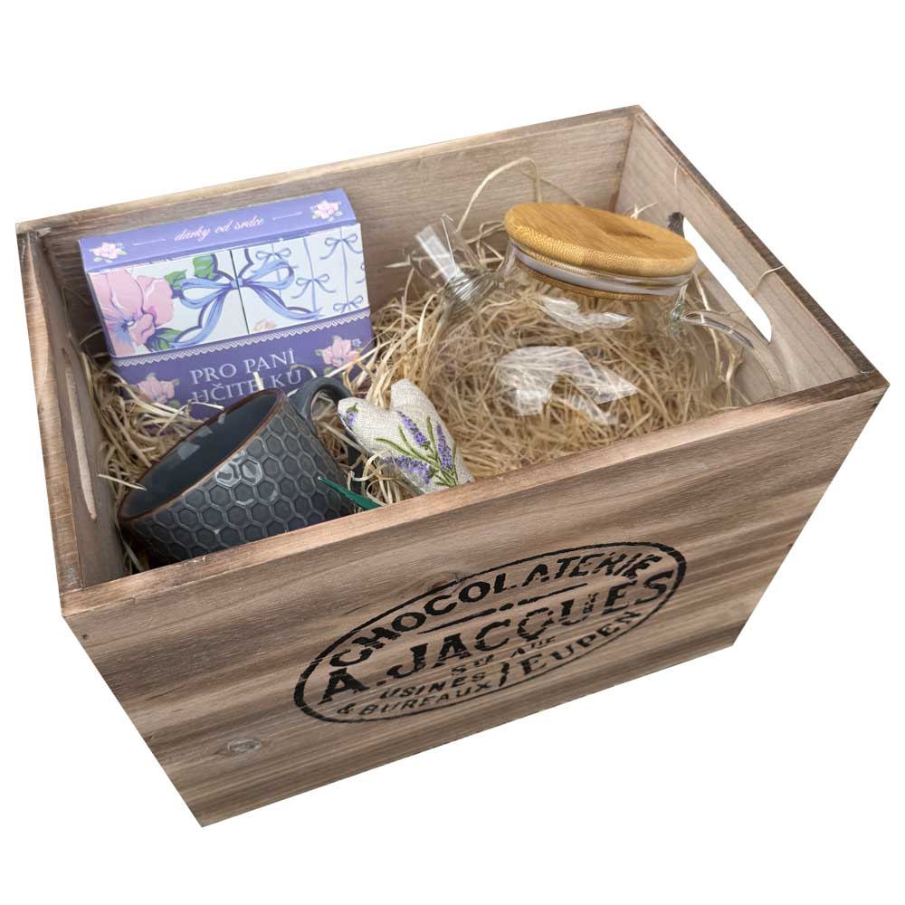 Wooden Gift Box for a Female Teacher