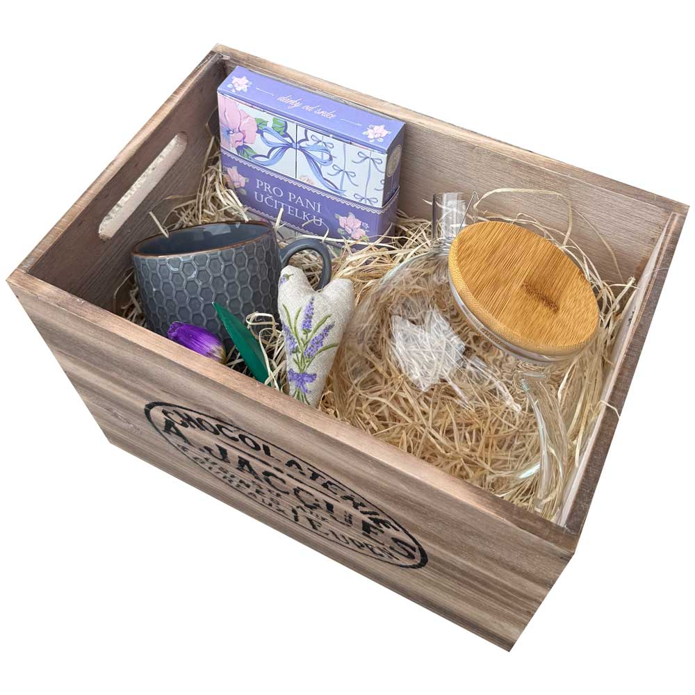 Wooden Gift Box for a Female Teacher