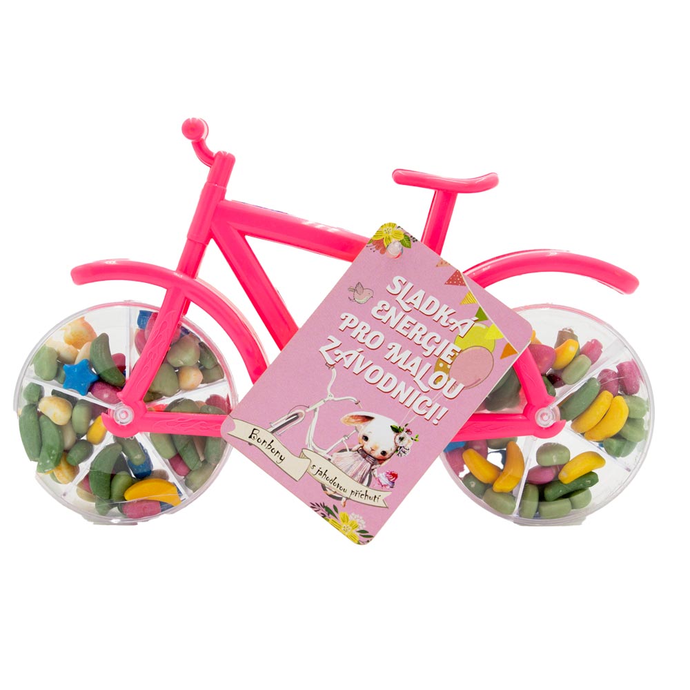 Strawberry-Flavoured Sweets in a Red Bicycle Pack