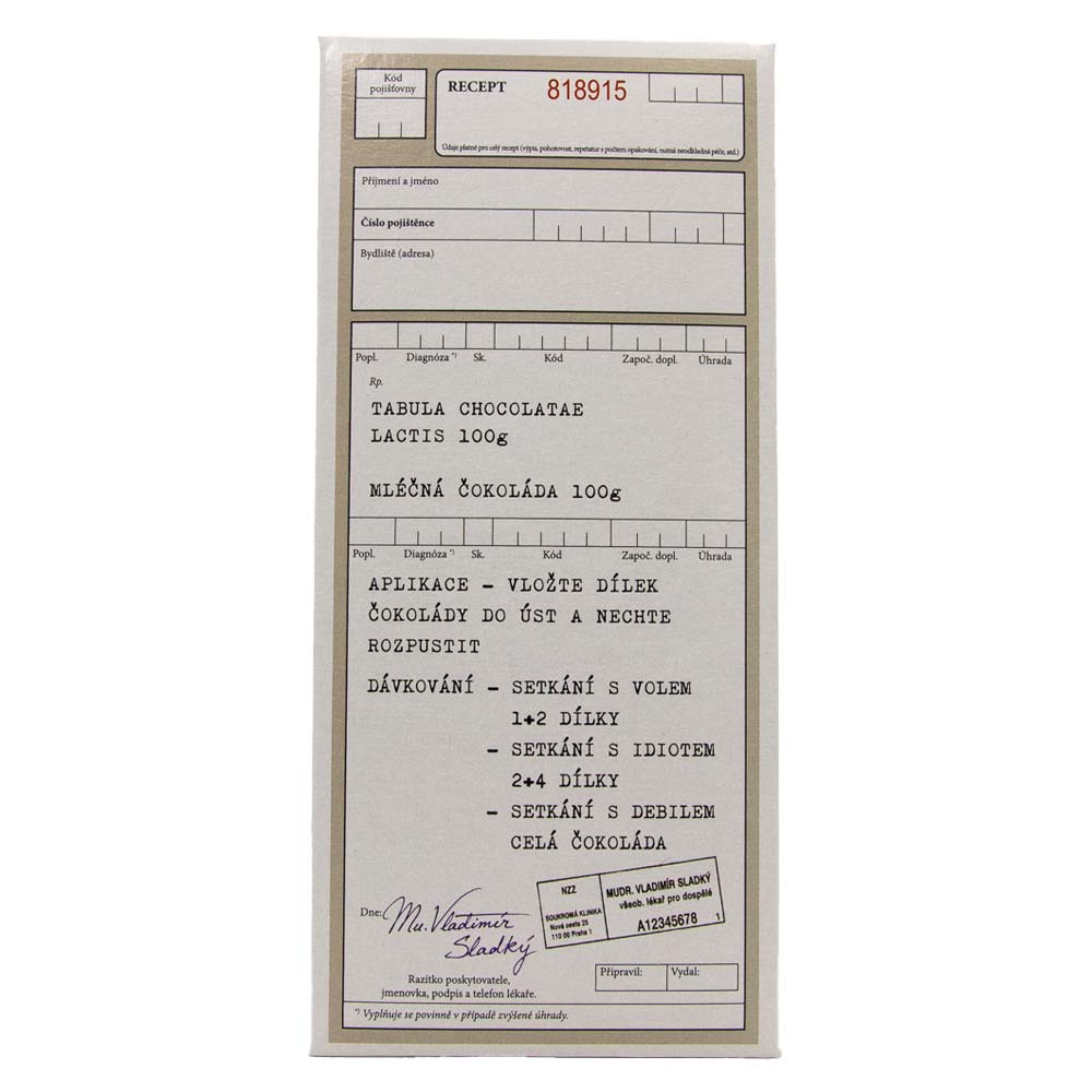 Gift Milk Chocolate 100 g – Prescription