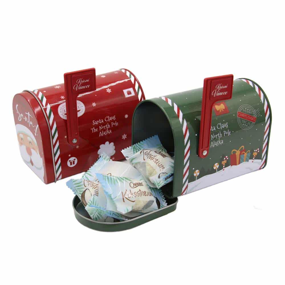 Christmas Mailbox with Coconut Candies