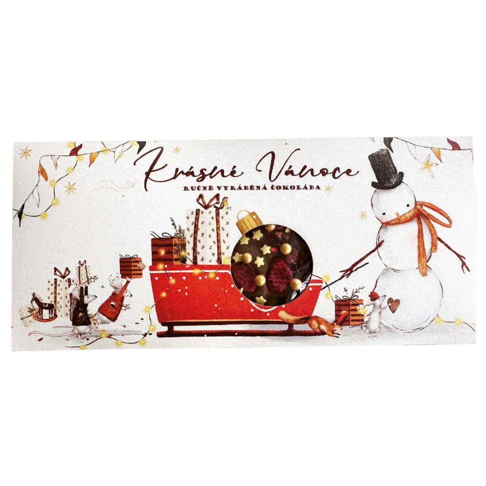 Milk Chocolate with Strawberry – Happy and Colorful Christmas