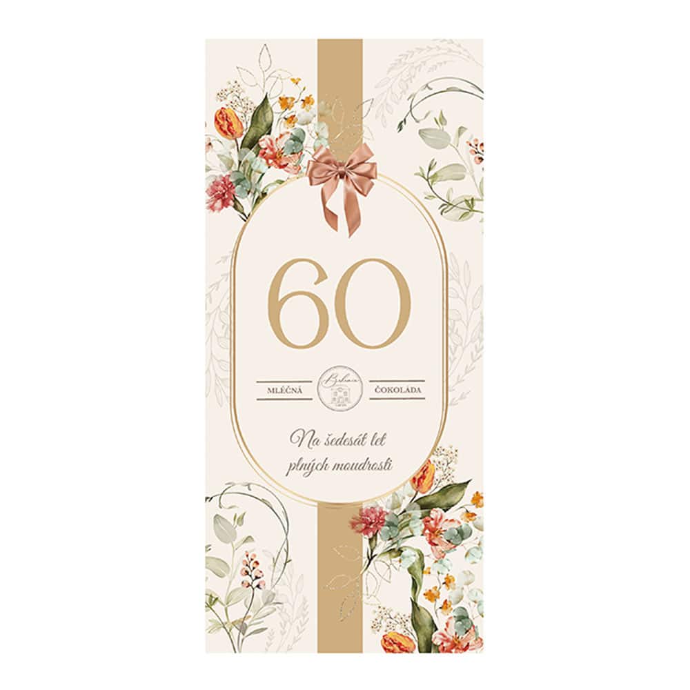 Milk Chocolate Gift for a Woman’s 60th Birthday