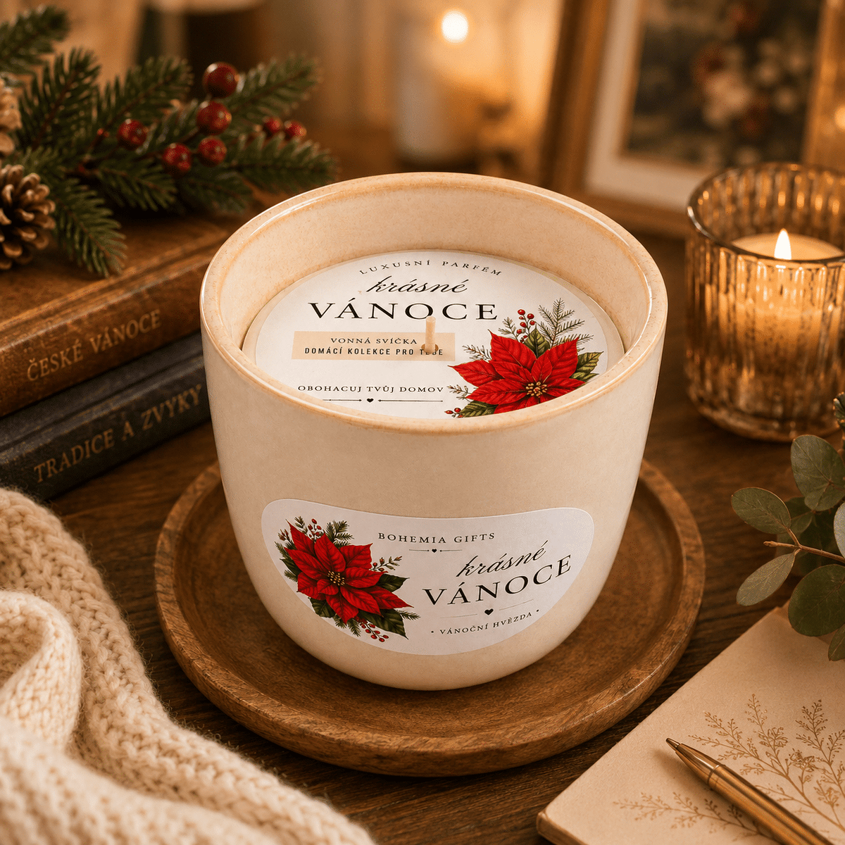 Scented Ceramic Candle 200 g – Merry Christmas