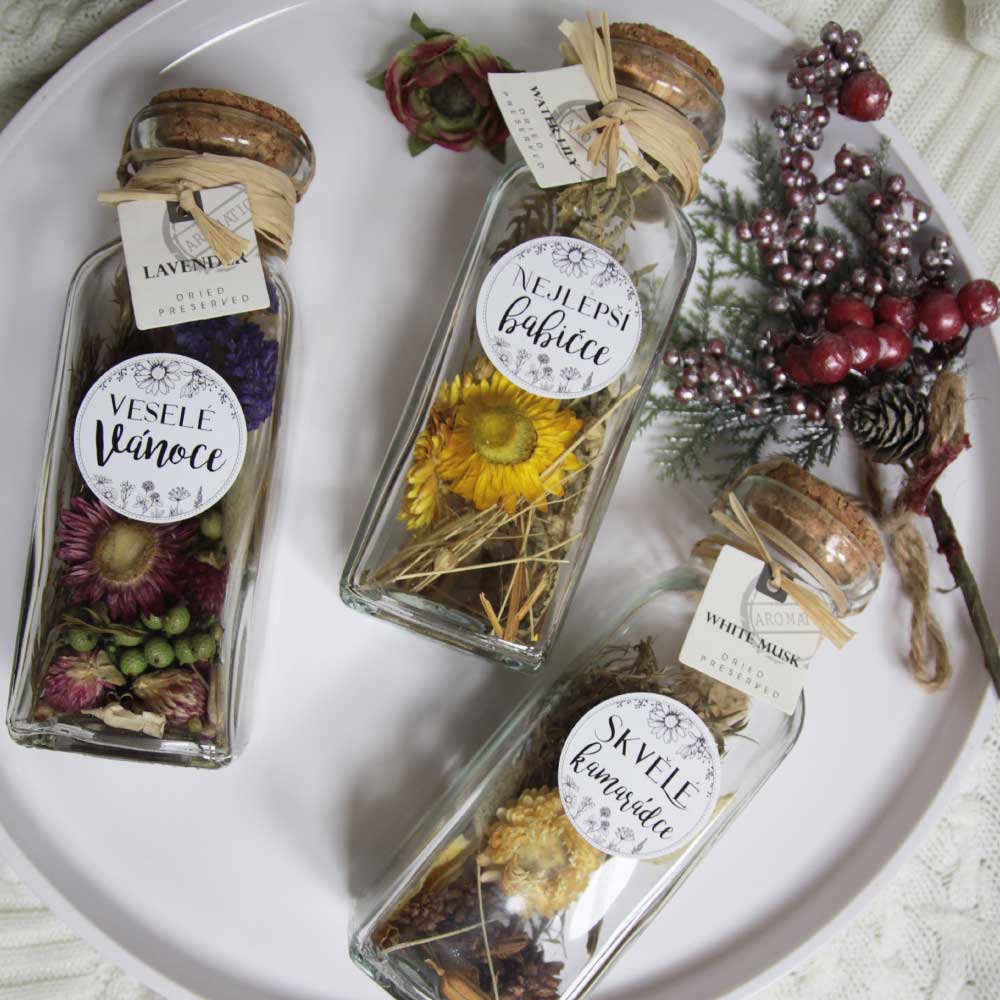 Scented Potpourri in Glass for Grandmother