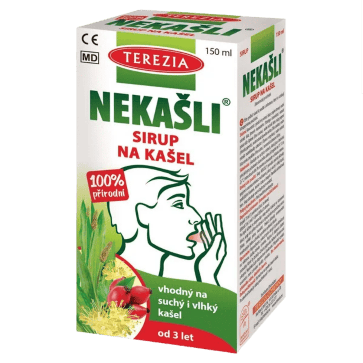 Terezia Stop Cough NEKASLI Herbal Syrup / NEKASLI bylinny sirup proti kasli