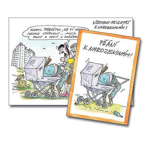Humorous 50th Birthday Card for an Envelope